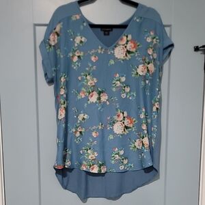 Metaphor Blue Floral Blouse